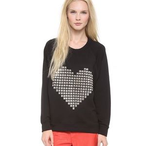 By chance Melissa heart stud sweatshirt